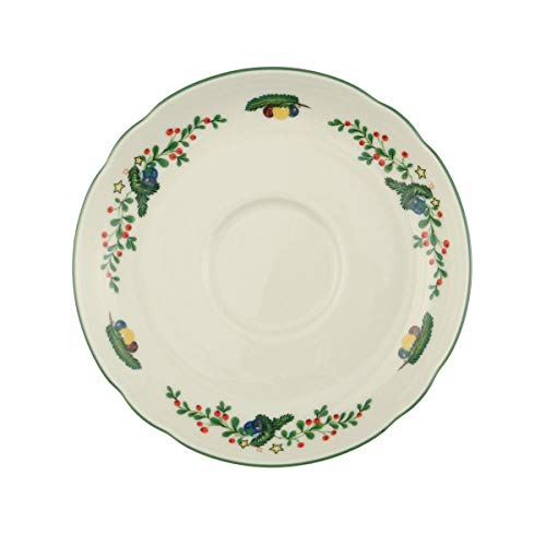 Seltmann Weiden 001.298952 Marieluise Weihnachten Teeuntertasse, Porzellan, Grün/Bunt von Seltmann Weiden