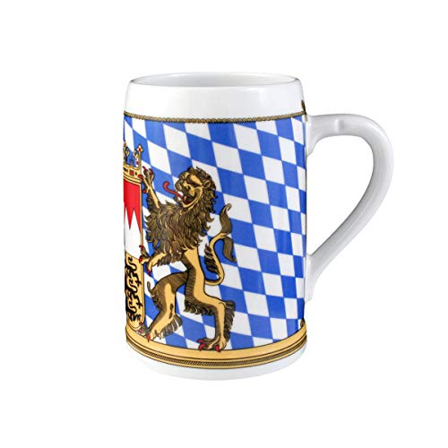 Seltmann Weiden 001.617235 Zusatzsort Bayern Bierkrug ohne Deckel 0,75 L, Blau/Weiß/Beige/Rot von Seltmann Weiden