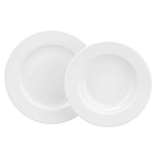 Seltmann Weiden | Tafelservice 12-teilig | Rondo Uni | Beinhaltet 6 Speise- & Suppenteller Seltmann Weiden | Tafelservice 12-teilig | Rondo Uni | Beinhaltet 6 Speise- & Suppenteller von Seltmann Weiden