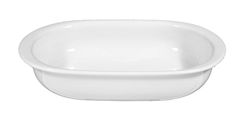 Seltmann Weiden Auflaufform oval 25 cm Lukullus Weiss Uni 00006 von Seltmann Weiden