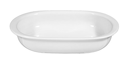 Seltmann Weiden Auflaufform oval 25 cm Lukullus Weiss Uni 00006 von Seltmann Weiden