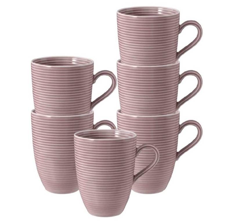 Seltmann Weiden Becher Seltmann Weiden Beat Altrosa Becher mit Henkel 0,35l 6er Set, Porzellan Seltmann Weiden Becher Seltmann Weiden Beat Altrosa Becher mit Henkel 0,35l 6er Set, Porzellan von Seltmann Weiden