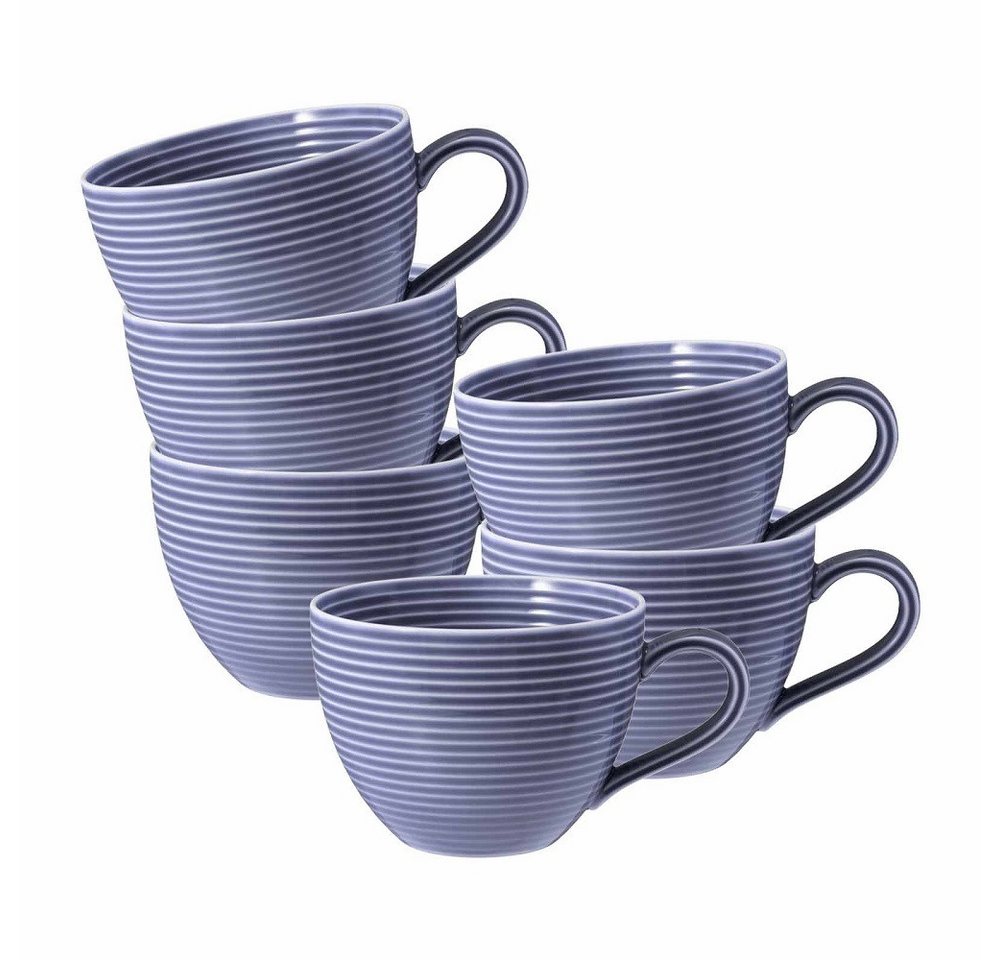 Seltmann Weiden Becher Seltmann Weiden Beat Fliederblau Kaffeeobertasse 0,26 l 6er Set, Porzellan von Seltmann Weiden