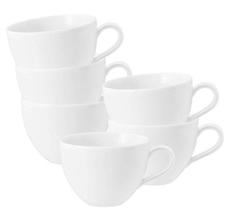 Seltmann Weiden Becher Seltmann Weiden Beat weiß Milchkaffeeobertasse 6er Set, Porzellan Seltmann Weiden Becher Seltmann Weiden Beat weiß Milchkaffeeobertasse 6er Set, Porzellan von Seltmann Weiden