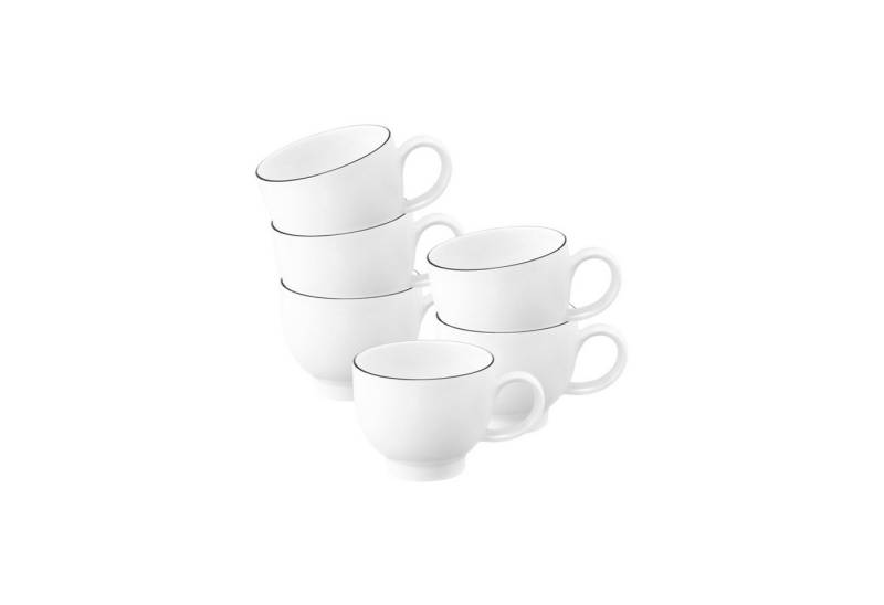 Seltmann Weiden Espressotasse Lido Black Line Espressotassen 90 ml 6er Set, Porzellan Seltmann Weiden Espressotasse Lido Black Line Espressotassen 90 ml 6er Set, Porzellan von Seltmann Weiden