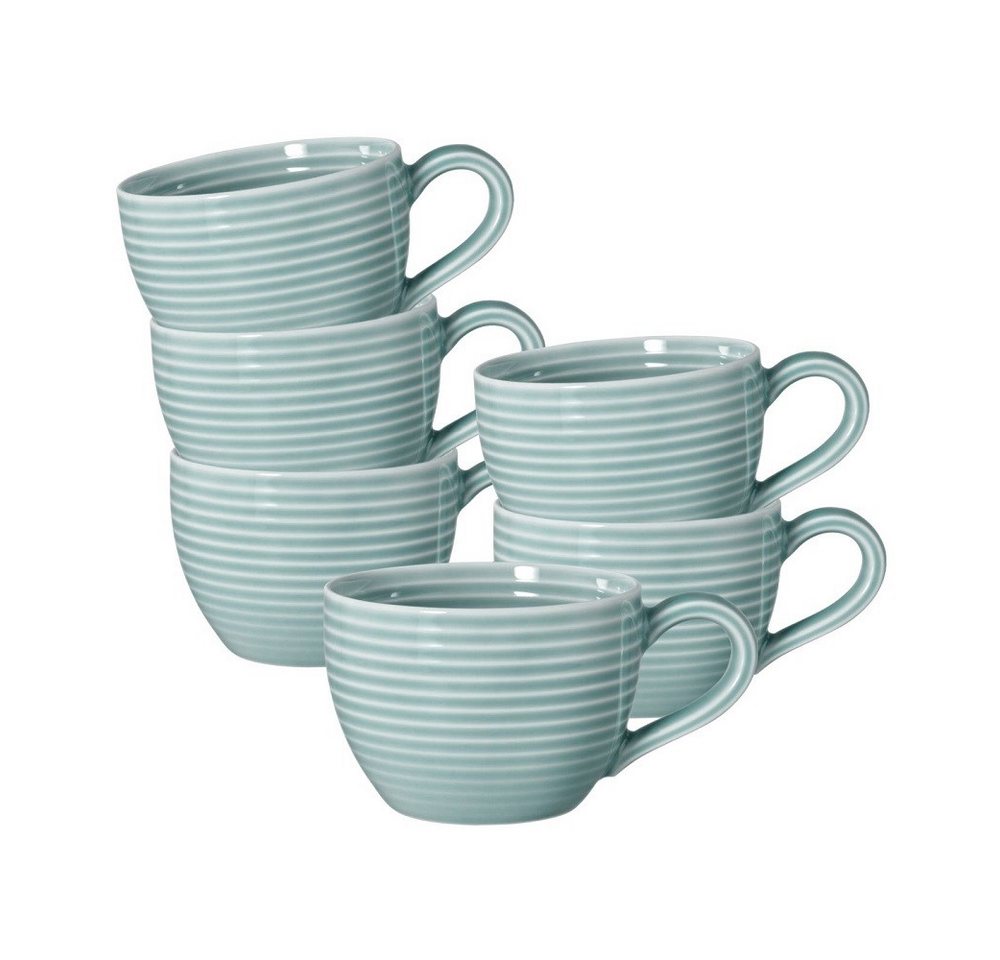 Seltmann Weiden Espressotasse Seltmann Weiden Beat Arktisblau Espressoobertasse 0,11 l 6er Set, Porzellan von Seltmann Weiden