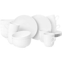 Seltmann Weiden Frühstücks-Geschirrset "Service, Liberty (Teller, Schale, Kaffeebecher)" Teller, Becher, Schalen, Made in Germany, 18 Teile, für 6 Personen von Seltmann Weiden