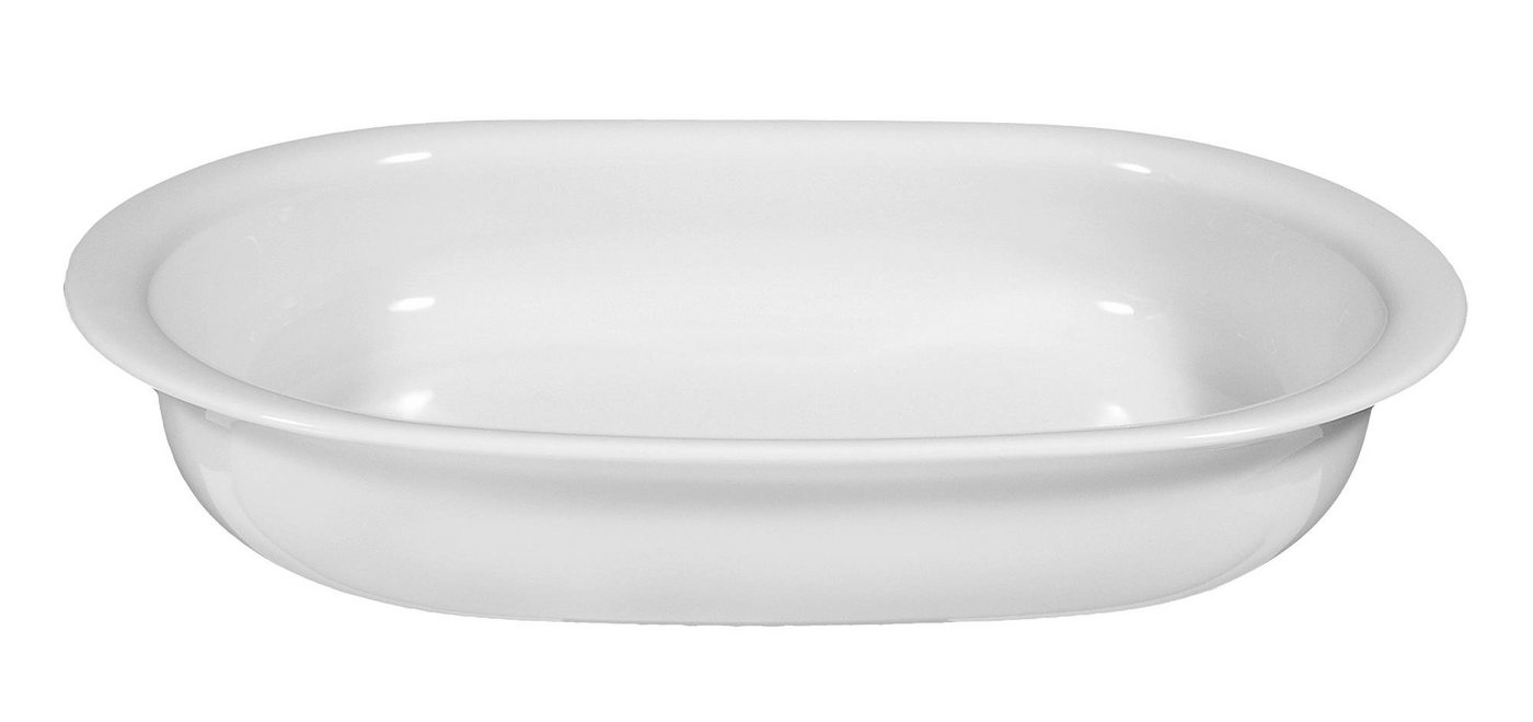 Seltmann Weiden Geschirr-Set Auflaufform oval 34 cm Lukullus weiss uni 00006 von Seltmann Weiden, Porzellan von Seltmann Weiden