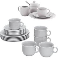 Seltmann Weiden Compact Kaffeeservice Kaffeebecher: 0,25 l, Kaffeetassen: 0,21 l, Sahnegießer: 0,17 l weiß von Seltmann Weiden