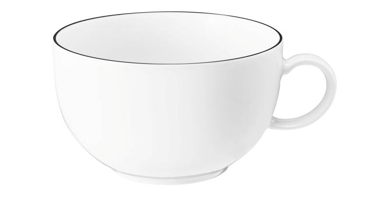 Seltmann Weiden Milchkaffeeobertasse 0,35 l Lido 10826 Black Line von Seltmann Weiden