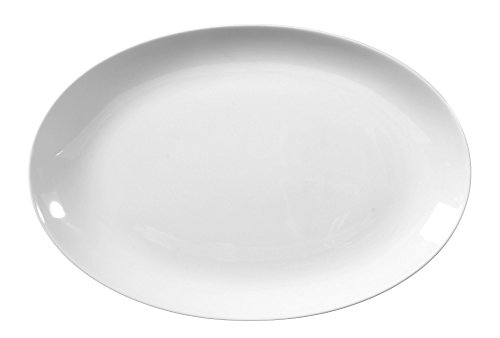 Seltmann Weiden Platte oval 28 cm Lido Weiss Uni 00003 von Seltmann Weiden