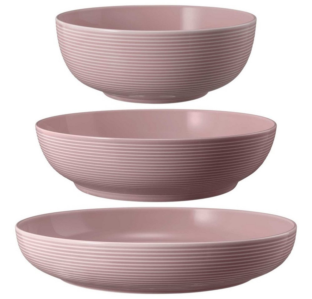 Seltmann Weiden Schale Seltmann Weiden Beat Altrosa Foodbowl Set 3tlg. 20/25/28 cm, Porzellan, (Set) von Seltmann Weiden
