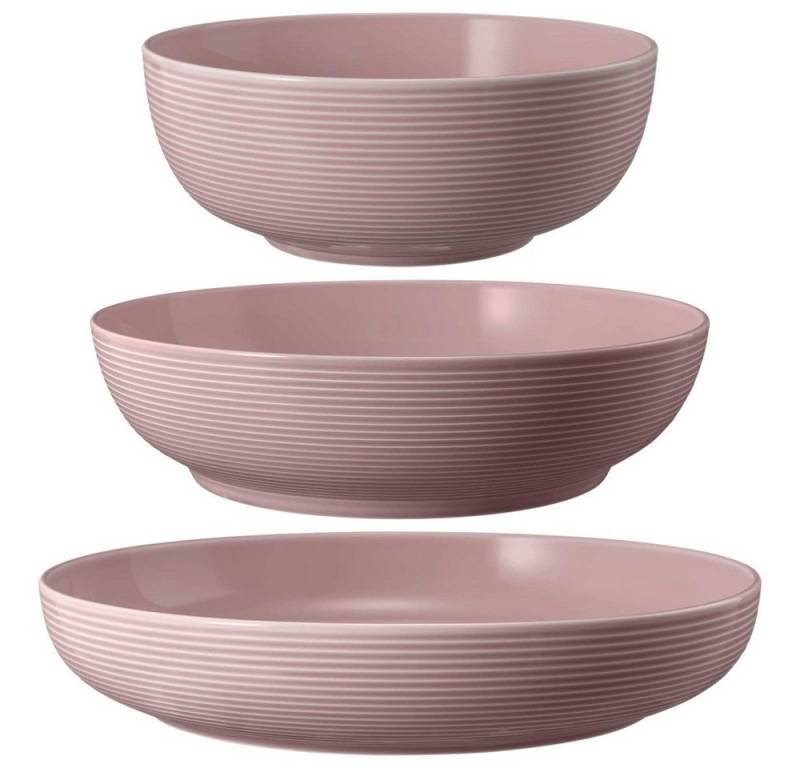 Seltmann Weiden Schale Seltmann Weiden Beat Altrosa Foodbowl Set 3tlg. 20/25/28 cm, Porzellan, (Set) von Seltmann Weiden
