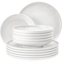 Seltmann Weiden Tafelservice "Sento Home, Geschirr-Set, 12-teilig" Teller-Set, harmonisch geschwungene Form von Seltmann Weiden