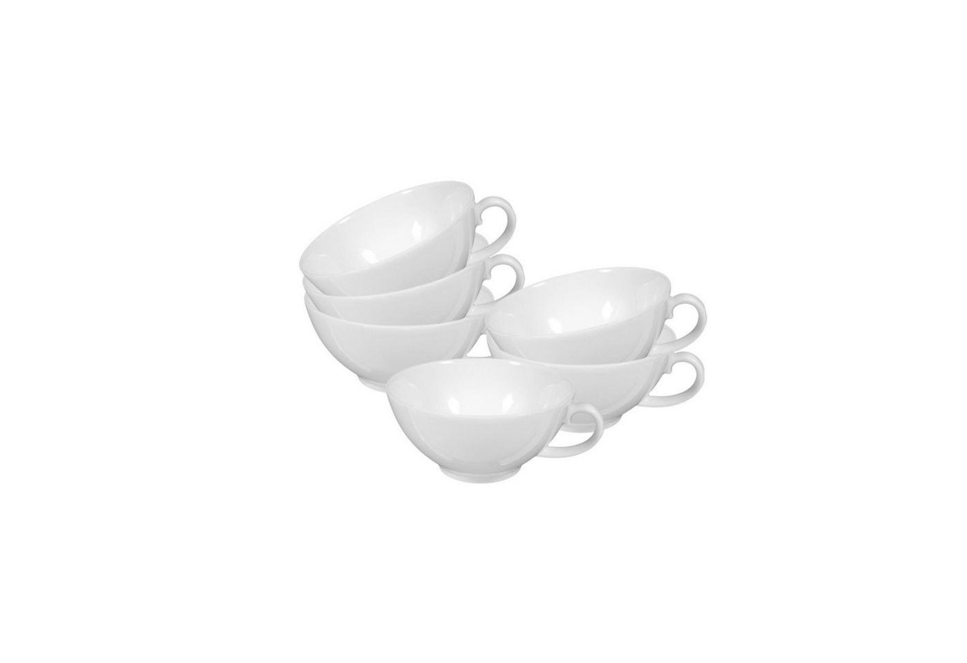 Seltmann Weiden Tasse Rondo/Liane Teetassen 0,14 l 6er Set, Porzellan von Seltmann Weiden