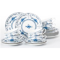 Seltmann Weiden Teeservice "Geschirr-Set, 18 Teile, Amina Strohblume, klein" Stäbchenrelief, die Strohblume, Blütenmotiv von Seltmann Weiden