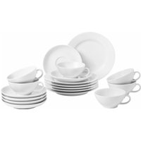 Seltmann Weiden Teeservice "Geschirr-Set Rondo", (Set, 18 tlg.), Tassen, Teller, Untertassen, 18 Teile, für 6 Personen Made in Germany von Seltmann Weiden