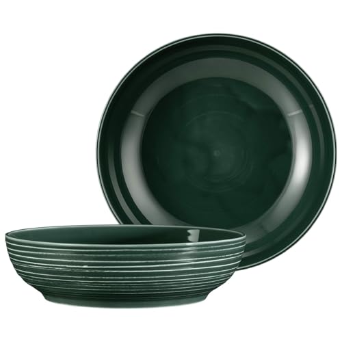Seltmann Weiden Terra Foodbowl 25 cm 2er Set, 2350 ml, Servierschale mit spiralförmigem Relief, Spülmaschinen- und mikrowellenfest, Porzellan, Moosgrün Seltmann Weiden Terra Foodbowl 25 cm 2er Set, 2350 ml, Servierschale mit spiralförmigem Relief, Spülmaschinen- und mikrowellenfest, Porzellan, Moosgrün von Seltmann Weiden