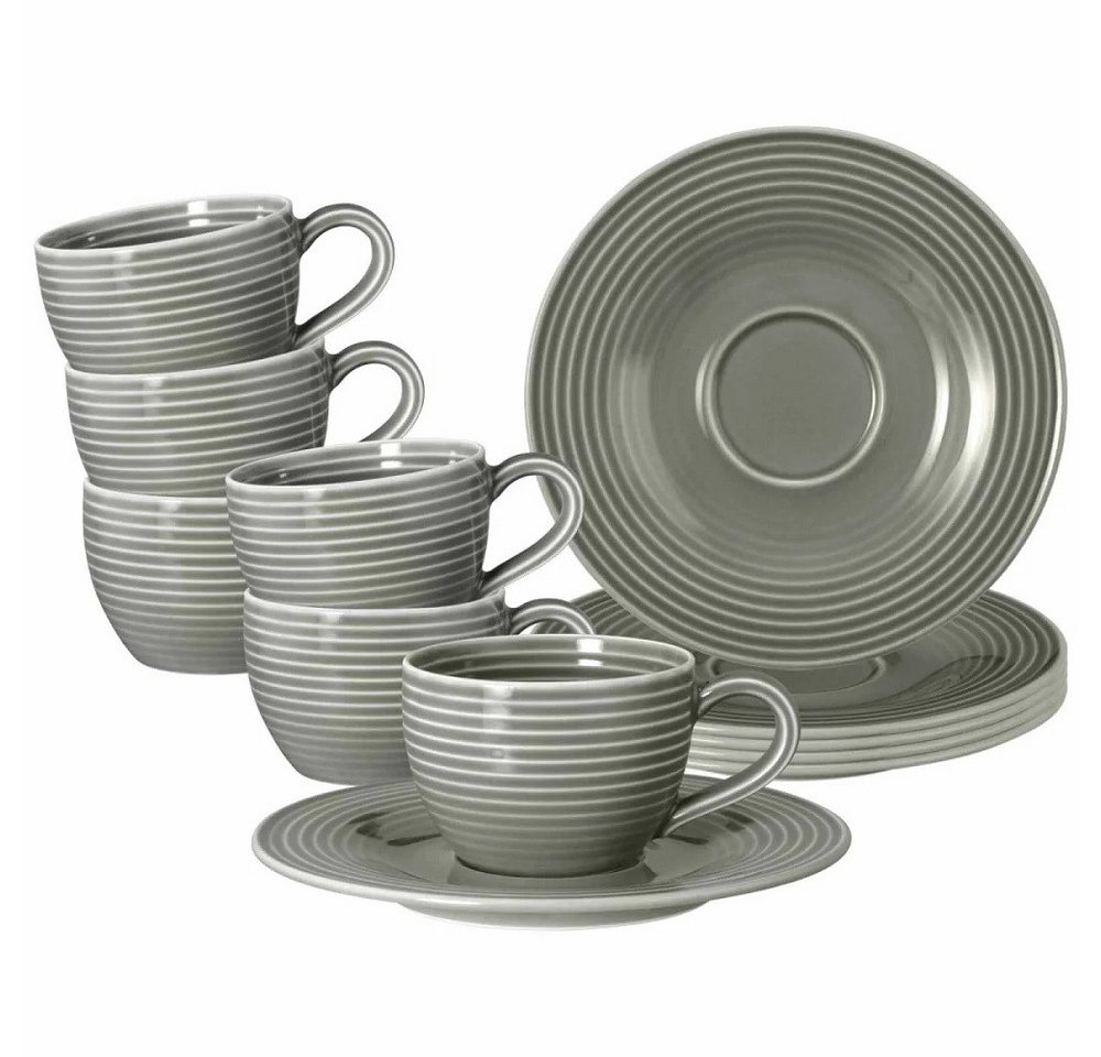 Seltmann Weiden Werkzeugbox Seltmann Weiden Beat Perlgrau Espressotasse + Untertasse 6er Set (Set) von Seltmann Weiden