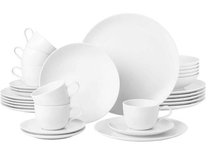 Kombiservice SELTMANN WEIDEN Geschirr-Set, Service Liberty , weiß, 30 Stk., Porzellan, Geschirr-Sets, Teller Set, Tassen, weiß, Made in Germany, 30 Teile, für 6 Personen Kombiservice SELTMANN WEIDEN Geschirr-Set, Service Liberty , weiß, 30 Stk., Porzellan, Geschirr-Sets, Teller Set, Tassen, weiß, Made in Germany, 30 Teile, für 6 Personen von Seltmann