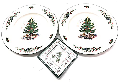 Marie Luise Weihnachten Speiseteller Ø 25cm mit Servietten 3er Set Weihnachtsgeschirr von Seltmann