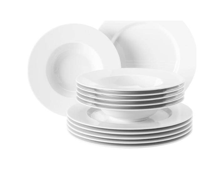 Seltmann, Geschirrset, No Limits Weiss Tafelservice (12 Stück) von Seltmann