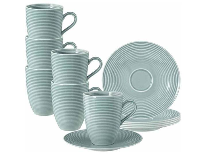 Seltmann, Tasse, Beat Color Glaze Henkelbecher mit Untertassen (350 ml, 6 x) von Seltmann