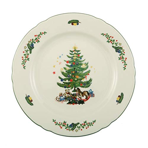 Seltmann Marieluise Weihnachten Frühstücksteller, Porzellan, Grün, 20 cm von Seltmann Weiden