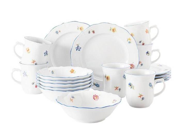 Seltmann Weiden Frühstücks-Set Sonate Frühstücksservice 18tlg., Porzellan, bunt von Seltmann