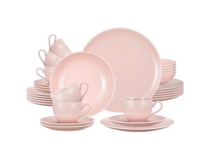 Seltmann Weiden KOMBI-SERVICE, Rosa, Keramik, Rund, 1x1x1 cm, Essen & Trinken, Geschirr, Geschirr-Sets, Kombiservice von Seltmann