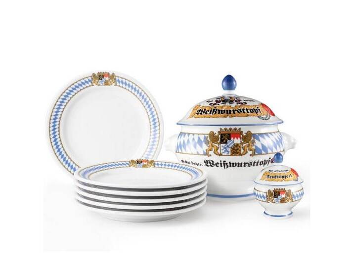 Seltmann Weiden Kombiservice Compact Bayern, 6 Personen, Porzellan, 8-tlg., bunt Seltmann Weiden Kombiservice Compact Bayern, 6 Personen, Porzellan, 8-tlg., bunt von Seltmann