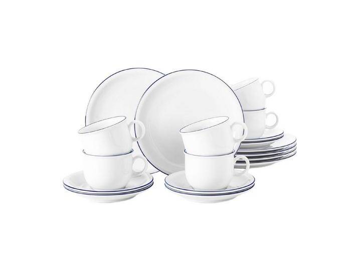 Seltmann Weiden Kombiservice Compact Blaurand Kaffeeservice 18er Set (18-tlg), Porzellan, blau von Seltmann
