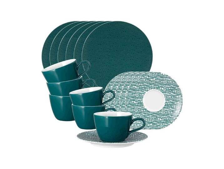 Seltmann Weiden Kombiservice Life Fashion Kaffeeservice 18er Set (18-tlg), Porzellan, Trendy Petrol von Seltmann