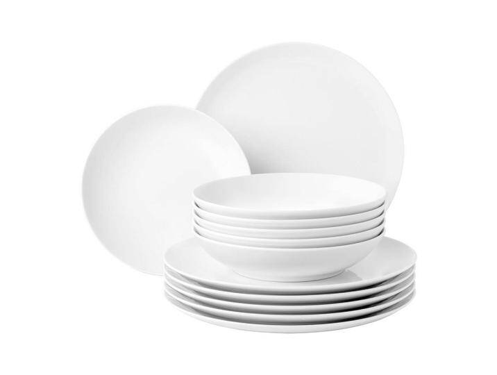Seltmann Weiden TAFELSERVICE, Weiß, Keramik, Rund, 32.3x23.5x32.3 cm, Essen & Trinken, Geschirr, Geschirr-Sets von Seltmann