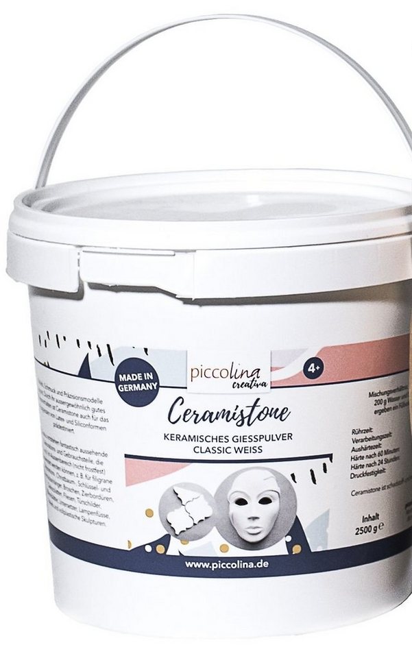 Selva Technik Modellierwerkzeug Keramisches Gießpulver Ceramistone classic weiß - 2,5kg von Selva Technik