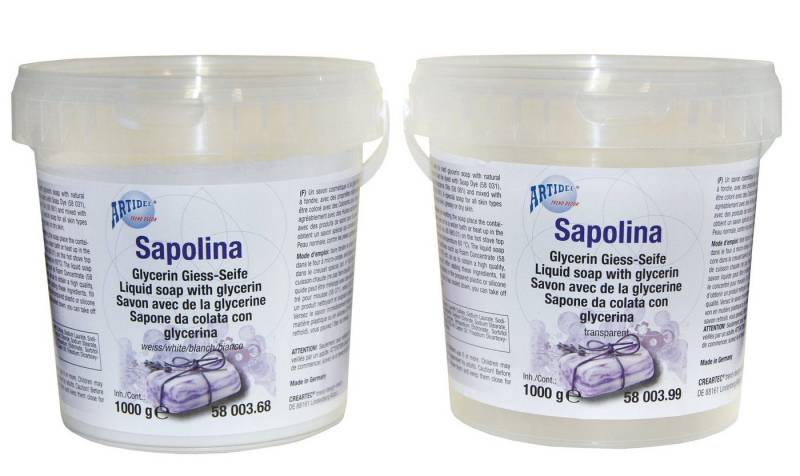 Selva Technik Modellierwerkzeug Sapolina Gießseife weiß, 300g von Selva Technik