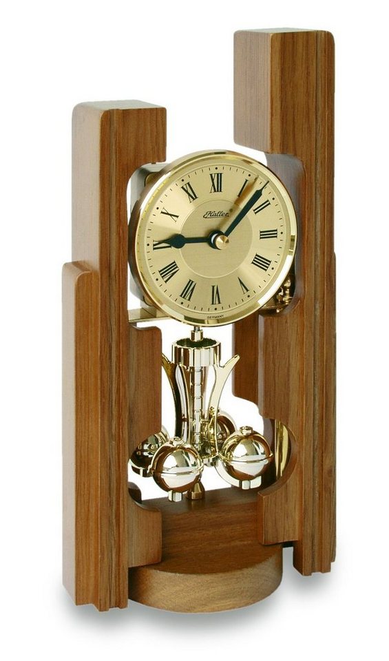Selva Technik Uhr Haller Drehpendel-Tischuhr, Eiche massiv von Selva Technik