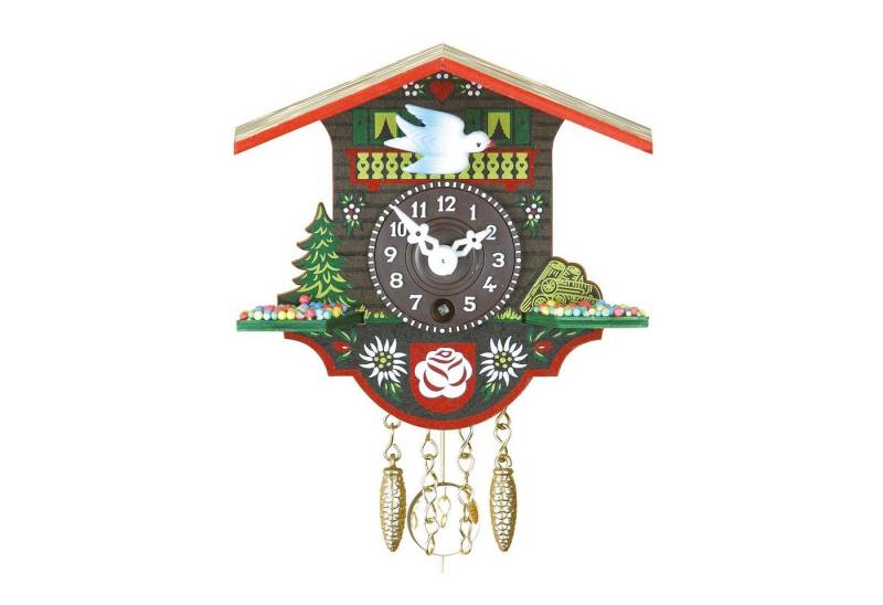 Selva Technik Wanduhr Miniatur Pendeluhr Lenzburg mit 1-Tag-Werk von Selva Technik