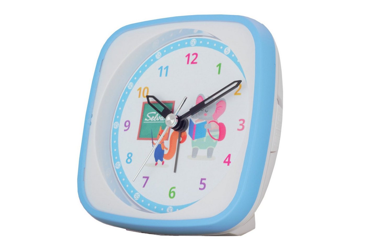 Selva Technik Wanduhr SELVA Exklusiv Kinderwecker, lautlos, analog, mit Licht von Selva Technik