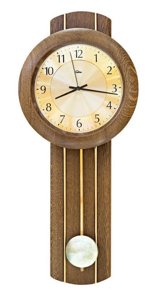 Selva Technik Wanduhr SELVA Funk-Pendelwanduhr Eiche Gilching von Selva Technik