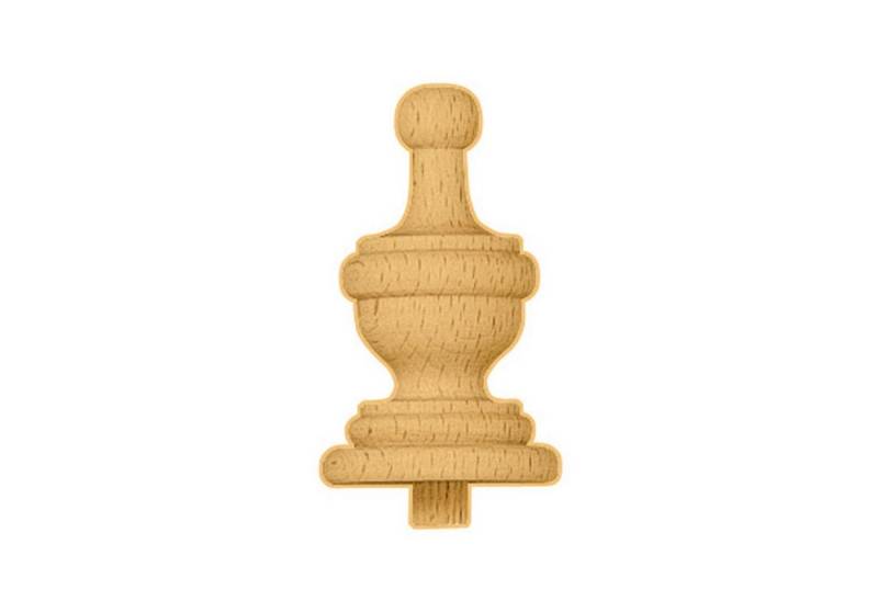 Selva Technik Wanduhr Zierteil gedrechselt Buche Holz von Selva Technik