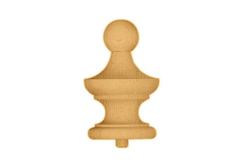 Selva Technik Wanduhr Zierteil gedrechselt Buche Holz von Selva Technik