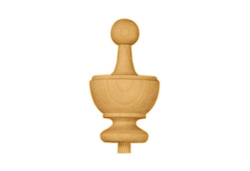 Selva Technik Wanduhr Zierteil gedrechselt Buche Holz von Selva Technik