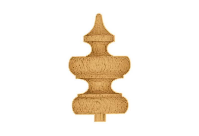 Selva Technik Wanduhr Zierteil gedrechselt Buche Holz von Selva Technik