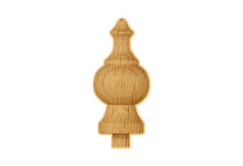 Selva Technik Wanduhr Zierteil gedrechselt Buche Holz von Selva Technik