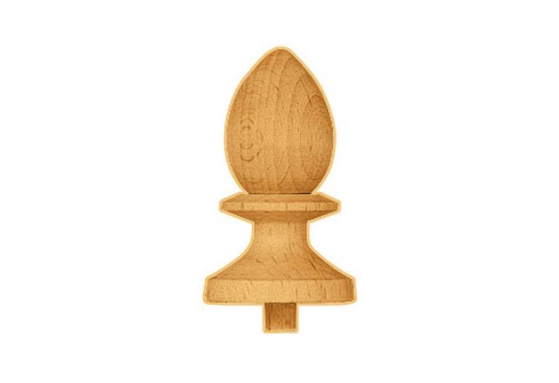 Selva Technik Wanduhr Zierteil gedrechselt Buche Holz von Selva Technik