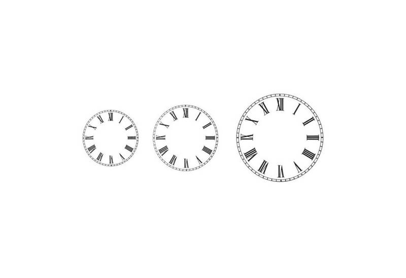 Selva Technik Wanduhr Zifferblatt Aluminium echte Emaillierung Ø 80mm von Selva Technik
