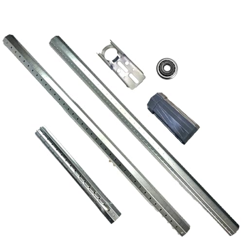 Selve Stahlwelle Set Rolladenwelle Steckwelle von 30-500 cm | Komplettset SW60 Rostfrei, inkl. allem benötigten Zubehör (Inklusive Gegenlager SW60 (Walzenkapsel, Kugellager, Gegenlager), 120 cm) von Selve