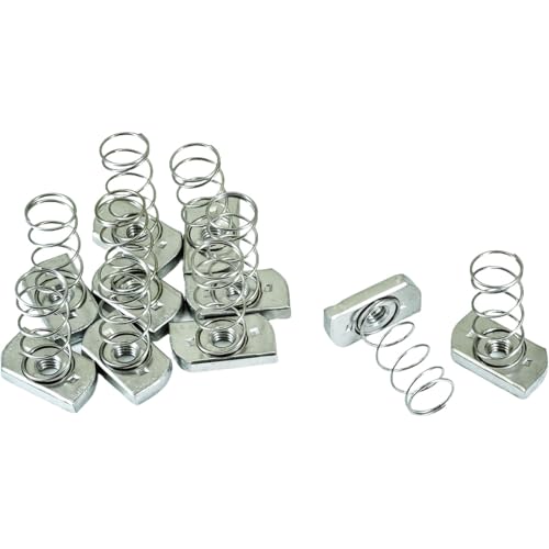 Selyse 10 Stück 304 Edelstahl Strebe Kanalmuttern mit langer Feder (M8) von Selyse