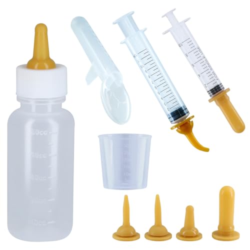 Selyse 10 Stück Aufzuchtflasche Haustier Babyflasche Kit Squeeze Flüssigkeit Hund Katze Nadelschlauch Kit Spritze Fütterung Kit und Ersatz Mini Nippel Selyse 10 Stück Aufzuchtflasche Haustier Babyflasche Kit Squeeze Flüssigkeit Hund Katze Nadelschlauch Kit Spritze Fütterung Kit und Ersatz Mini Nippel von Selyse